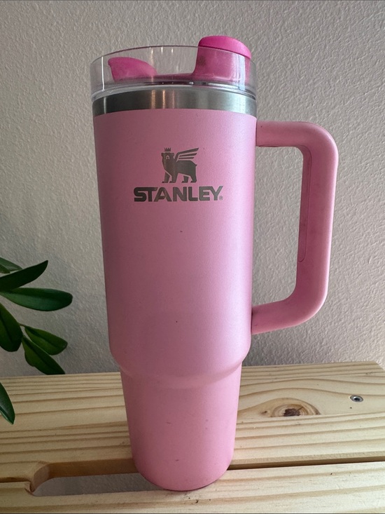 Stanley Other - Stanley Pink Travel Mug with Handle and Clear Lid